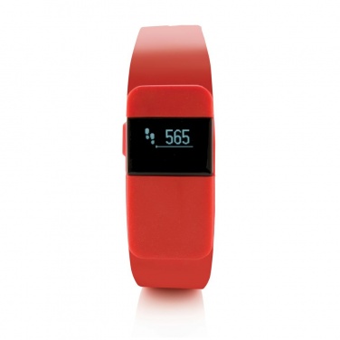 Logo trade promotional products image of: Activity tracker Keep fit, red
