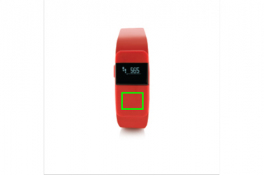 Logotrade promotional merchandise photo of: Activity tracker Keep fit, red