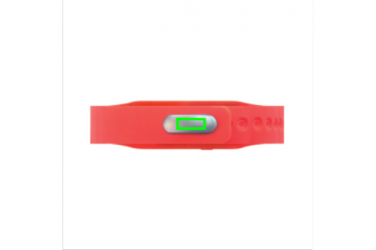 Logo trade promotional gifts image of: Activity tracker Keep fit, red