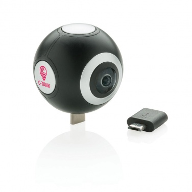 Logo trade promotional merchandise picture of: Dual lens 360° photo and video camera