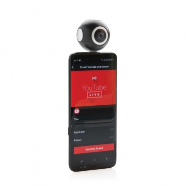 Logotrade advertising product image of: Dual lens 360° photo and video camera