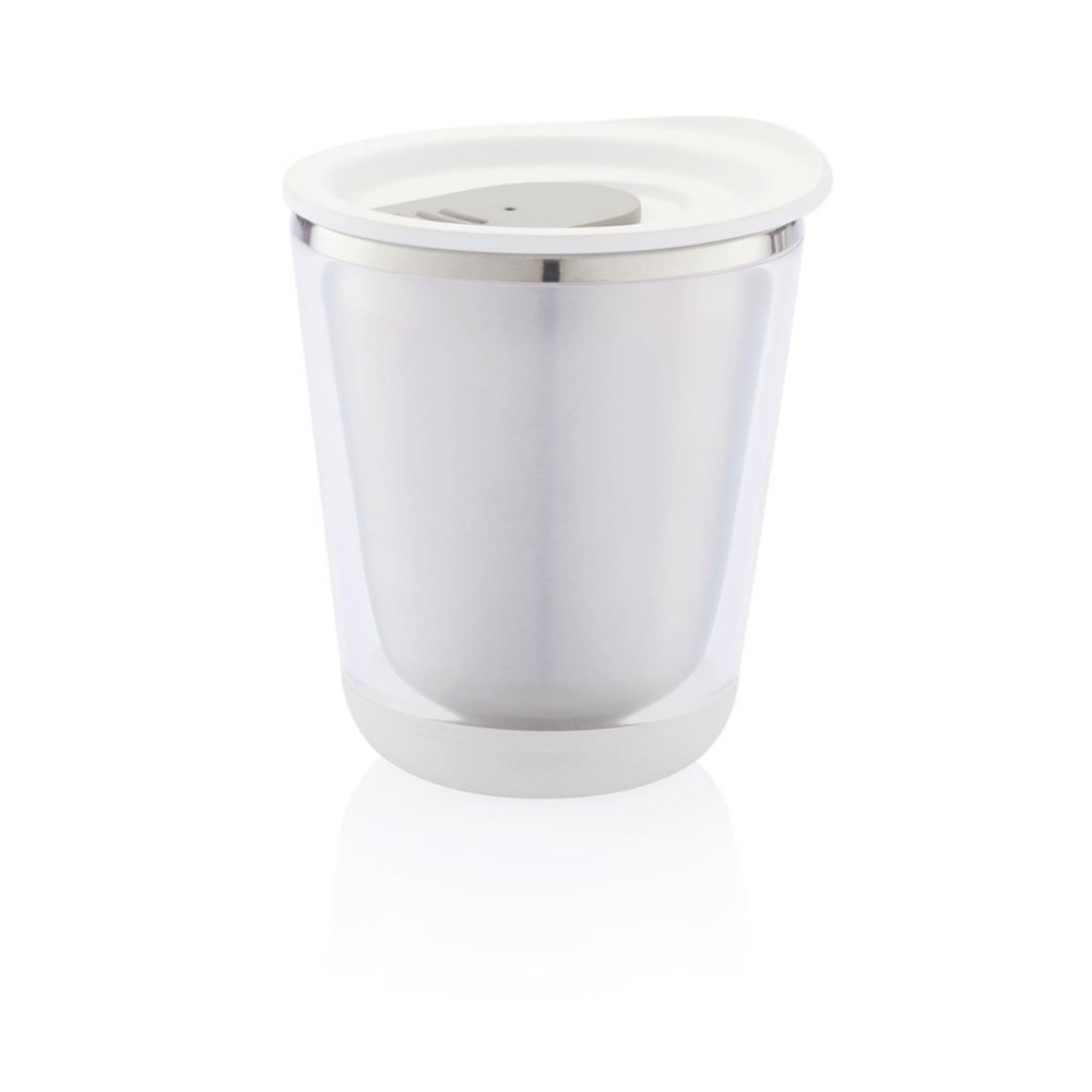 Logotrade promotional item picture of: Dia thermos mug, white/grey