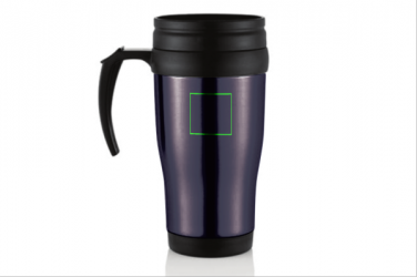 Logo trade promotional product photo of: Stainless steel mug, purple blue