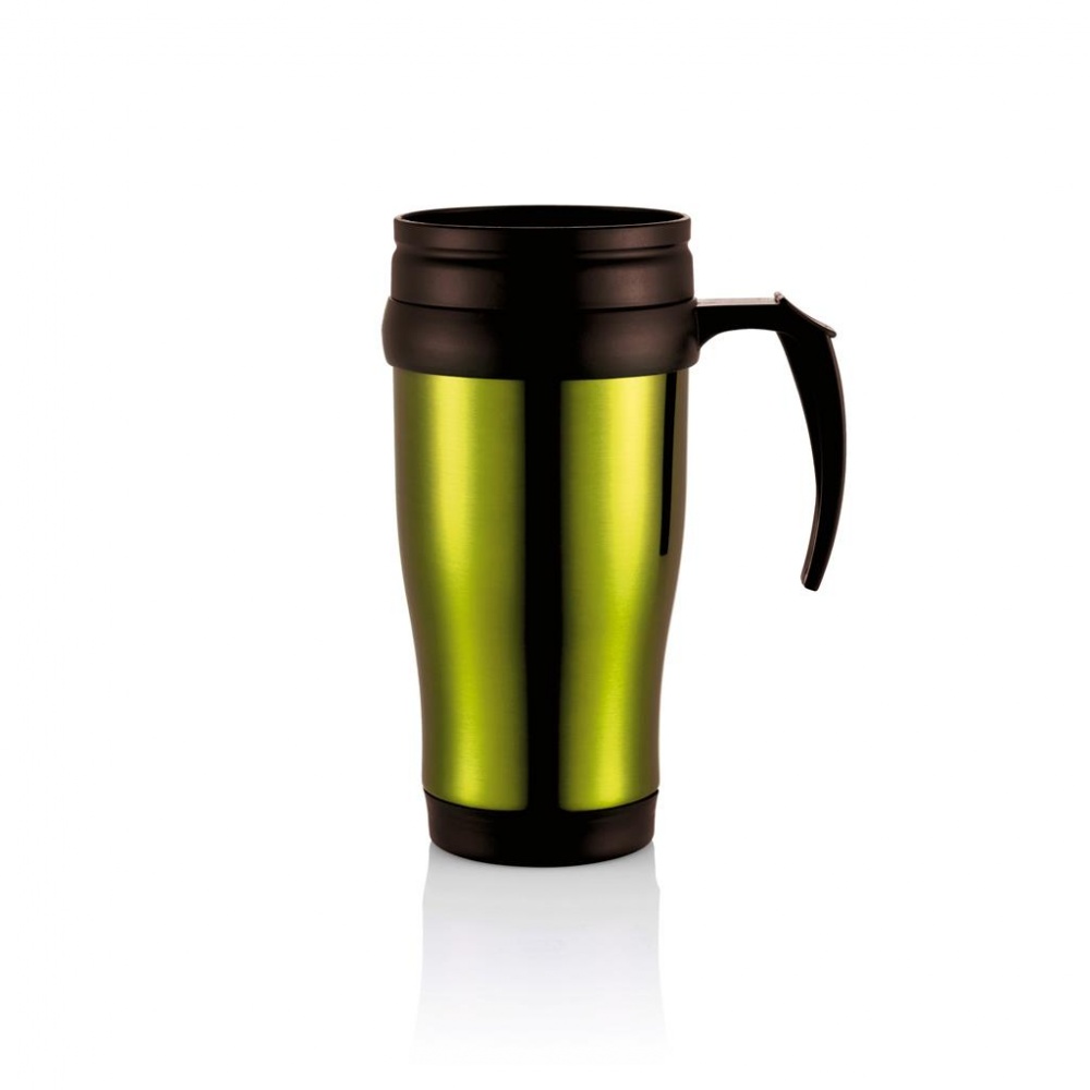 Logo trade promotional products picture of: Stainless steel mug, green