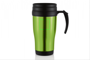 Logo trade promotional gifts image of: Stainless steel mug, green