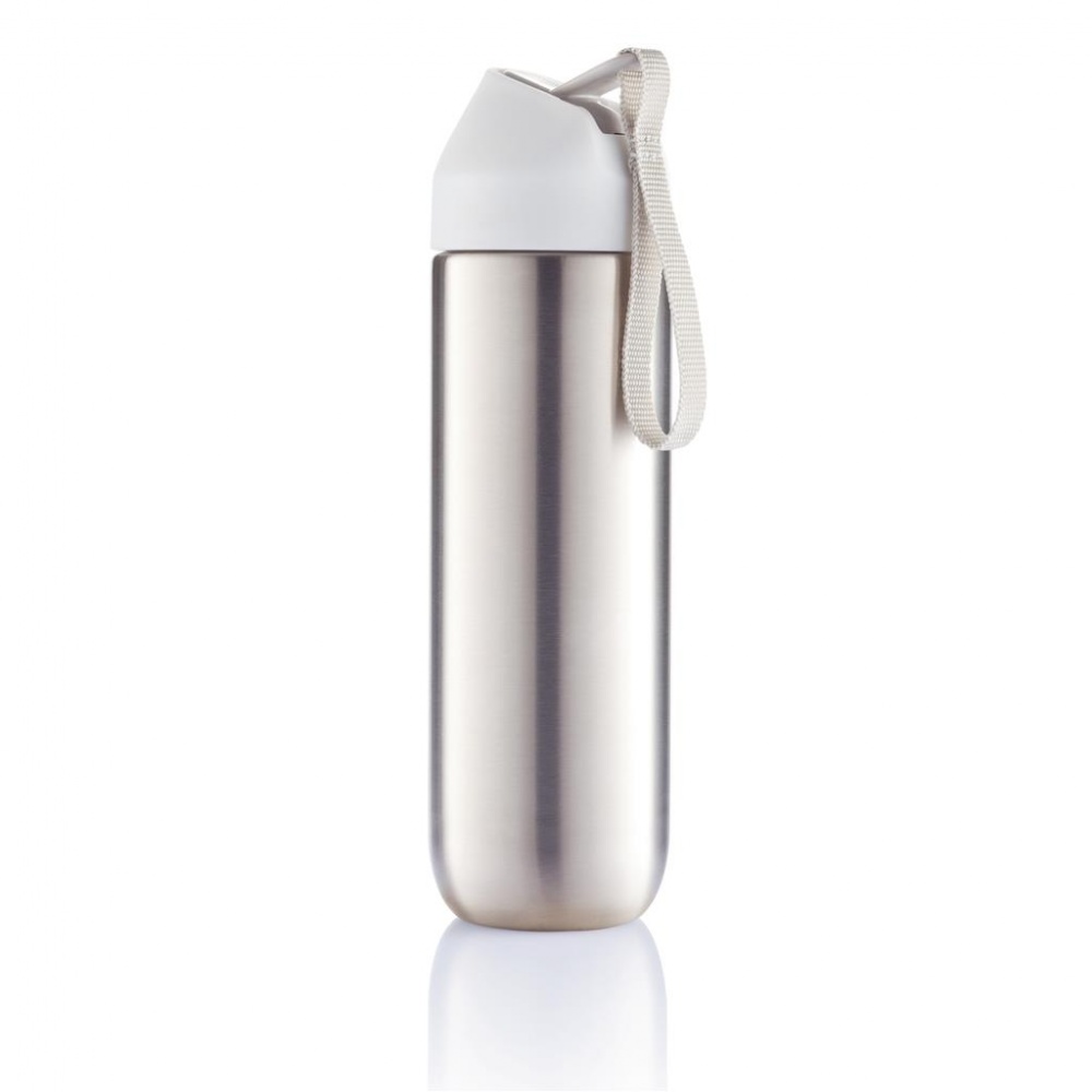 Logotrade corporate gifts photo of: Neva water bottle metal 500ml, white