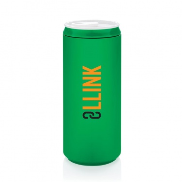 Logo trade business gifts image of: Eco can, green