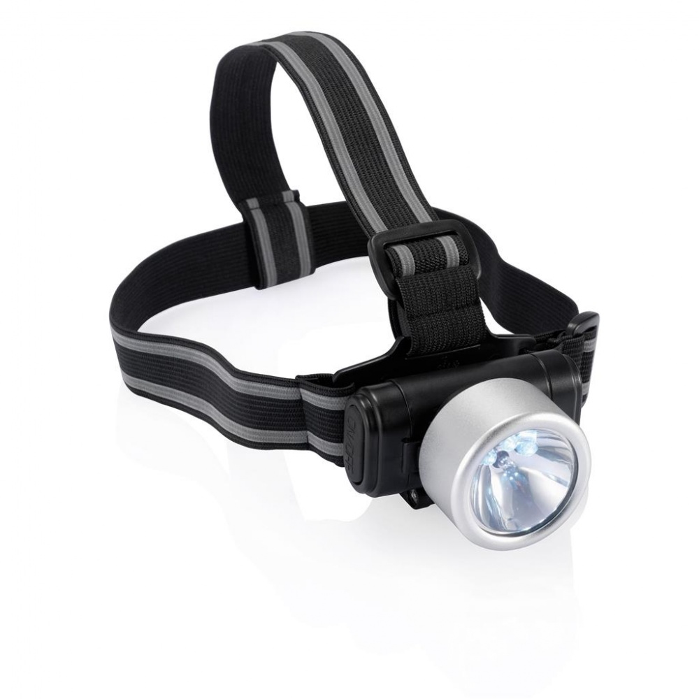 Logo trade promotional gift photo of: Everest headlight, silver