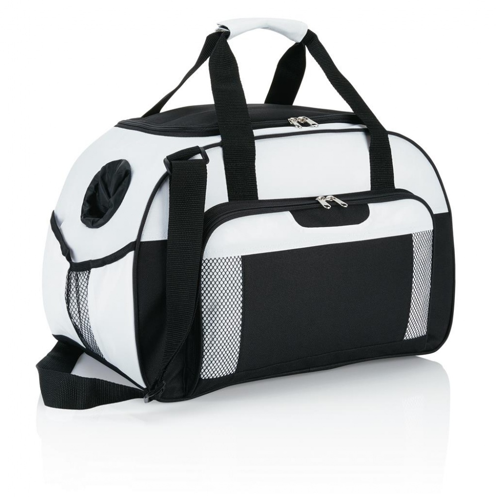 Logo trade promotional products picture of: Supreme weekend bag, white/black