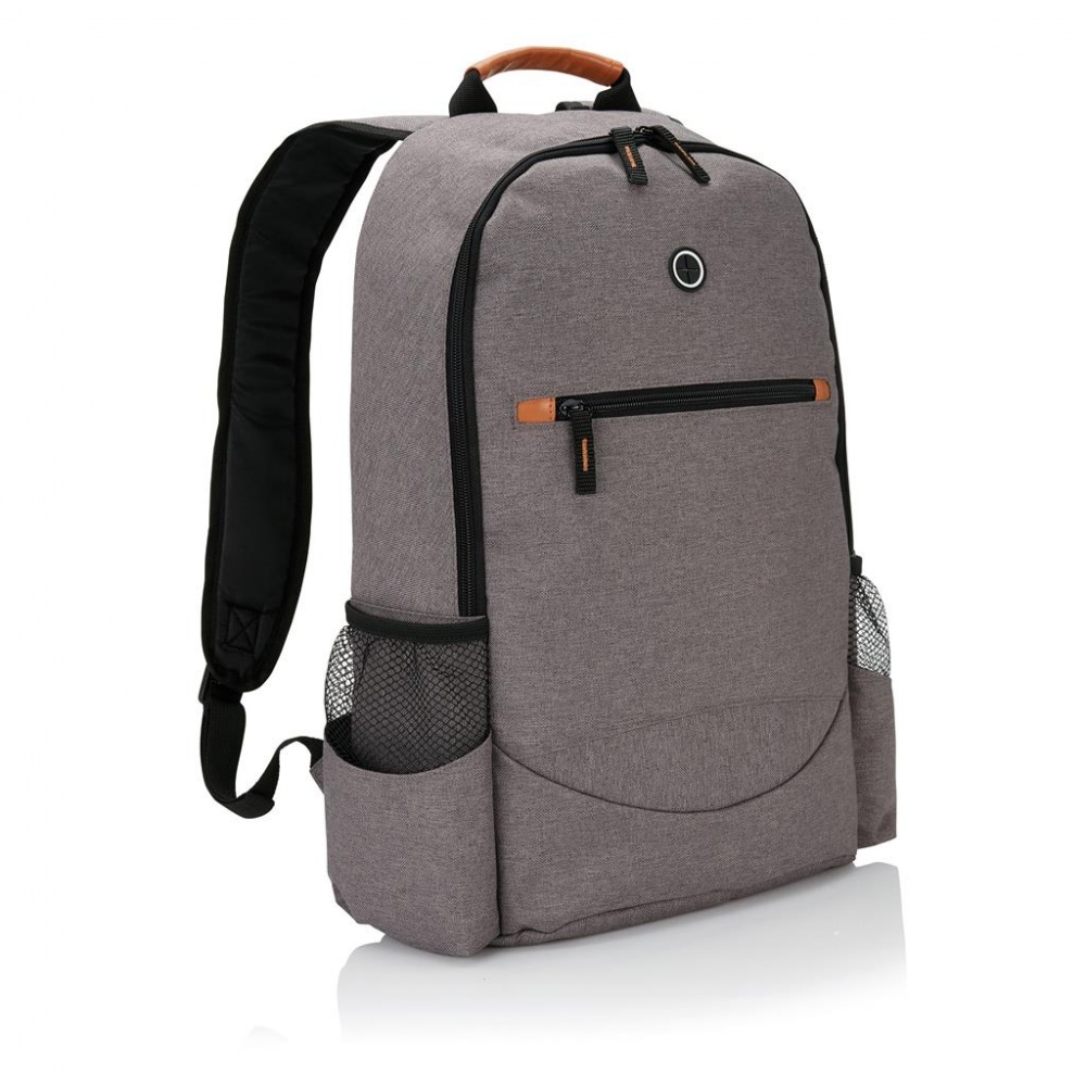 Logo trade promotional merchandise picture of: Fashion duo tone backpack, grey