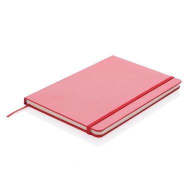 Logo trade corporate gifts image of: A5 Notebook & LED bookmark, red