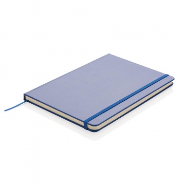 Logo trade corporate gifts image of: A5 Notebook & LED bookmark, blue