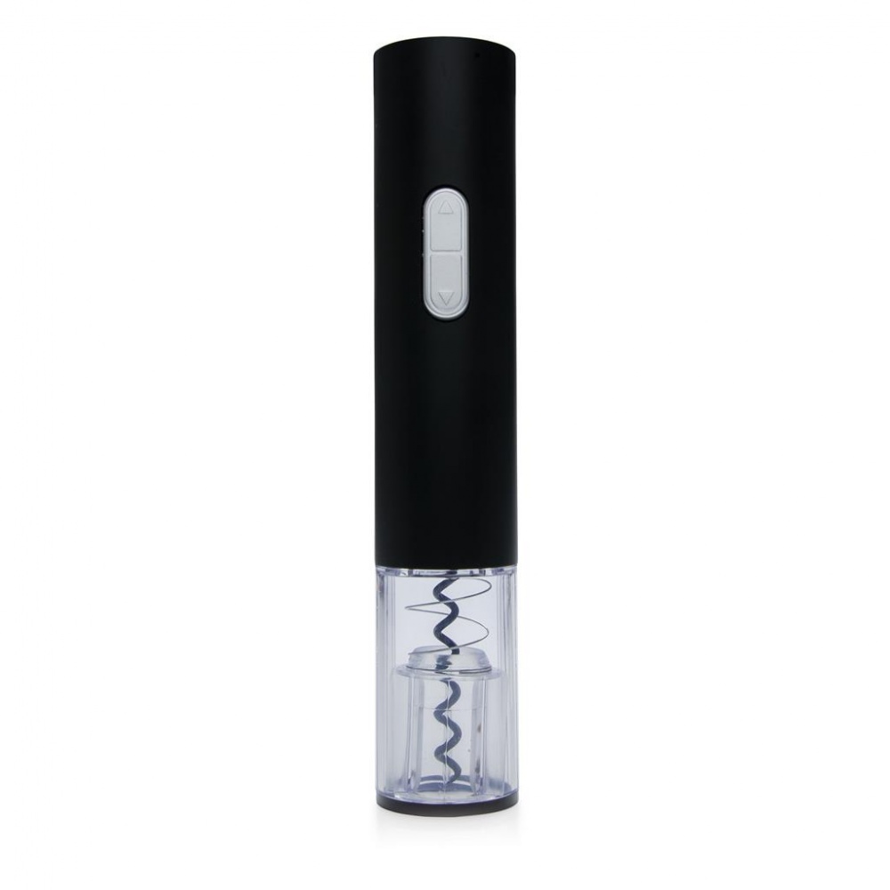 Logo trade promotional items image of: Electric wine opener - battery operated, black