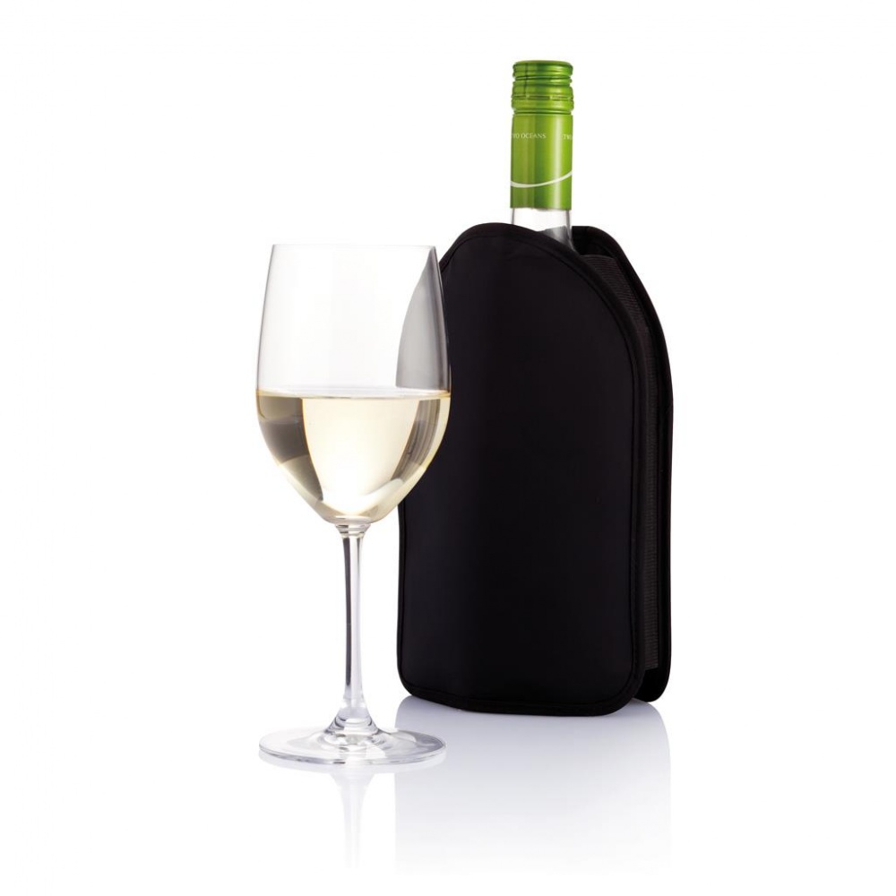 Logo trade promotional product photo of: Wine cooler sleeve, black