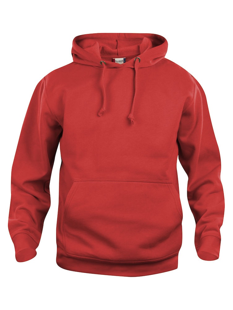 Logo trade advertising products image of: Trendy basic hoody, red