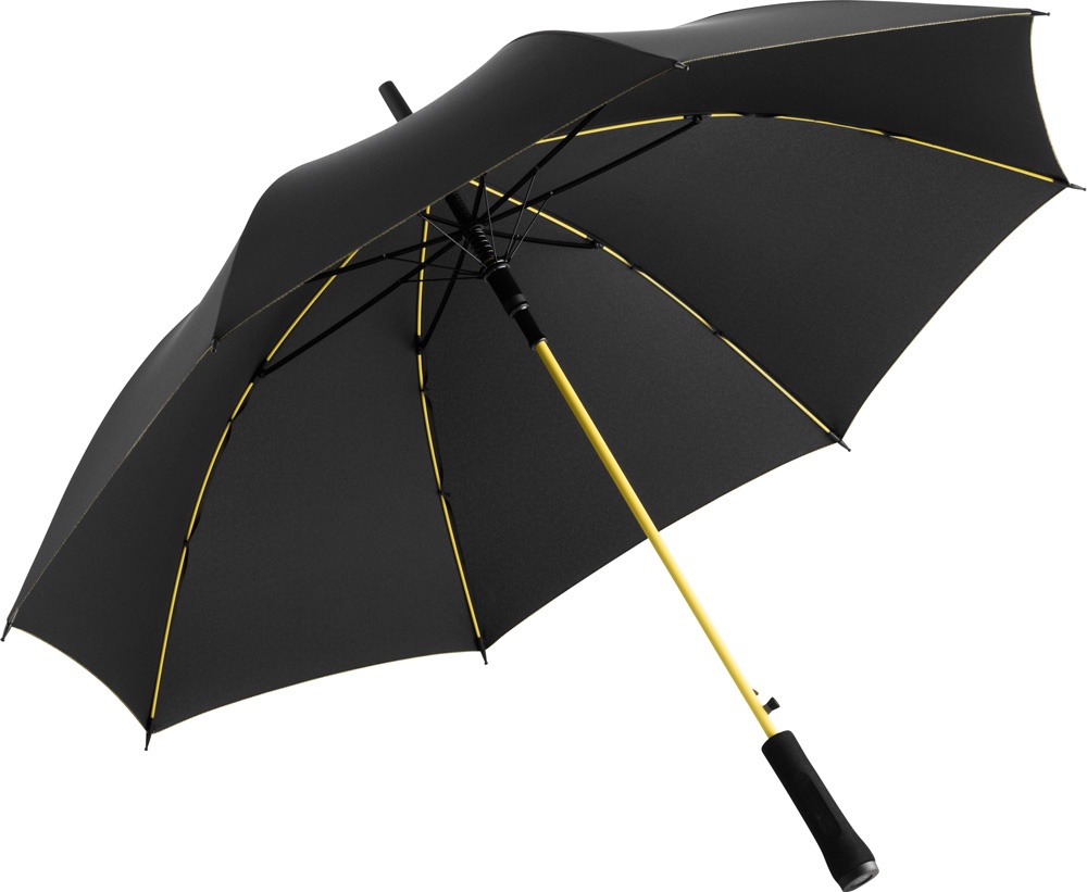 Logo trade promotional item photo of: AC regular umbrella Colorline black/yellow