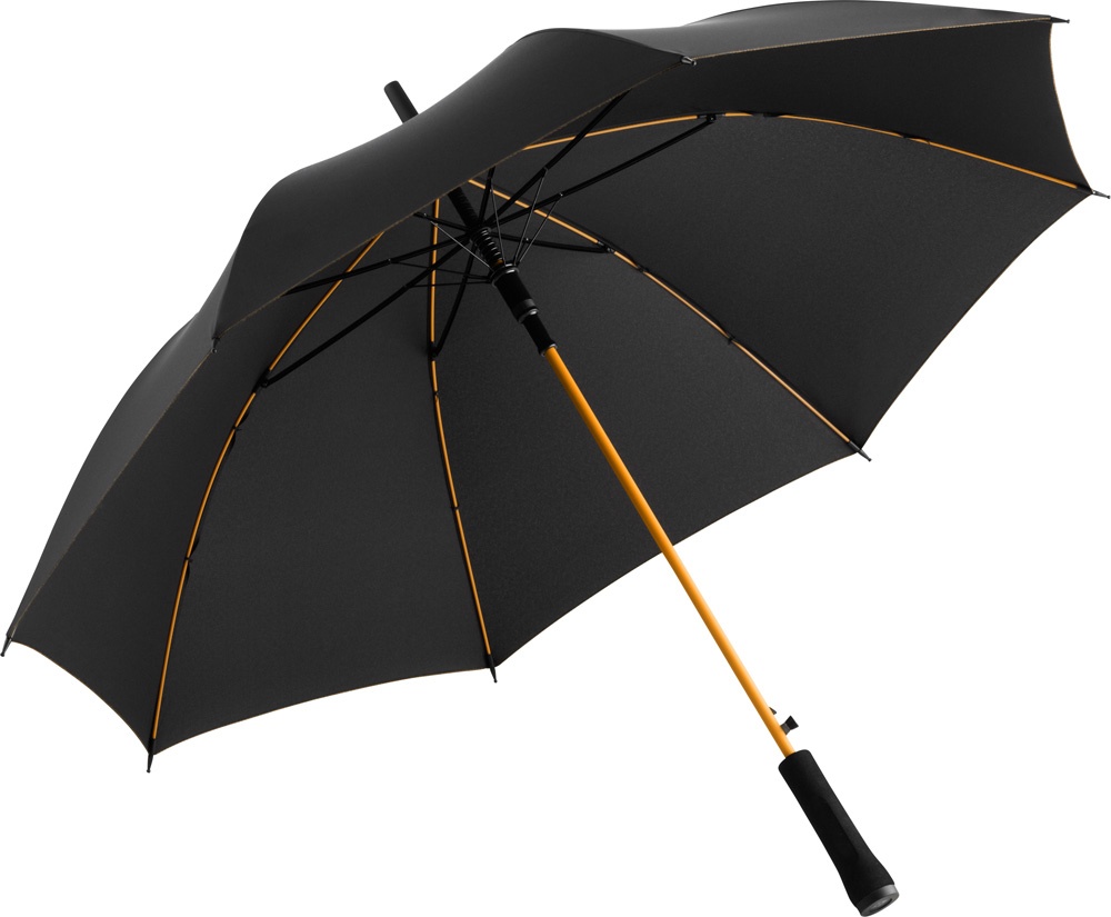 Logotrade promotional item picture of: AC regular umbrella Colorline black/orange