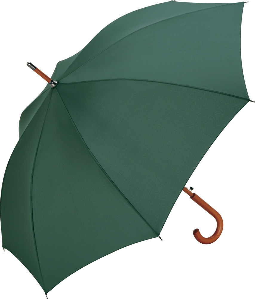 Logotrade promotional product image of: AC woodshaft regular umbrella, dark green