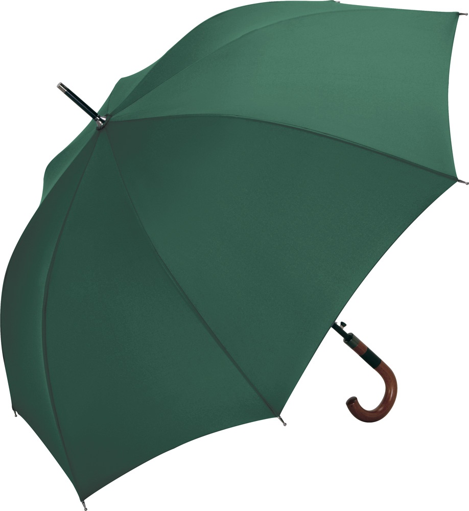 Logo trade business gifts image of: AC midsize umbrella FARE®-Collection, dark green