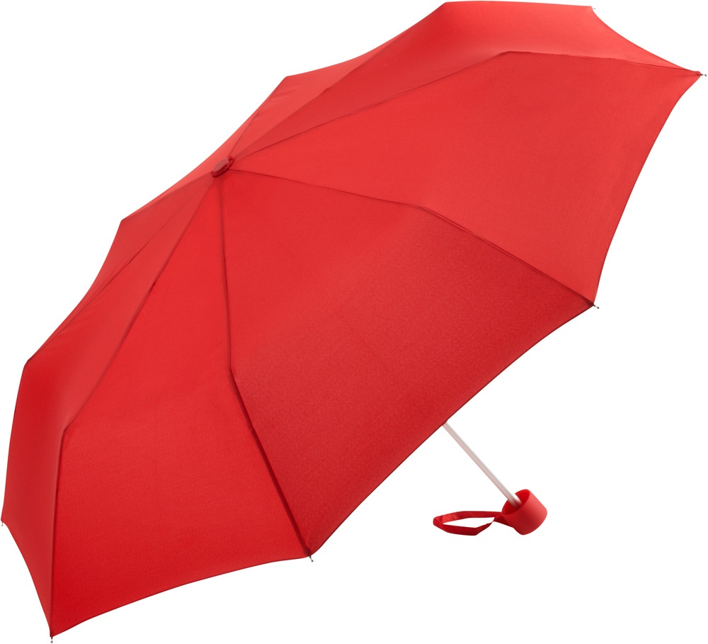 Logo trade promotional items image of: Alu mini windproof umbrella, 5008, red