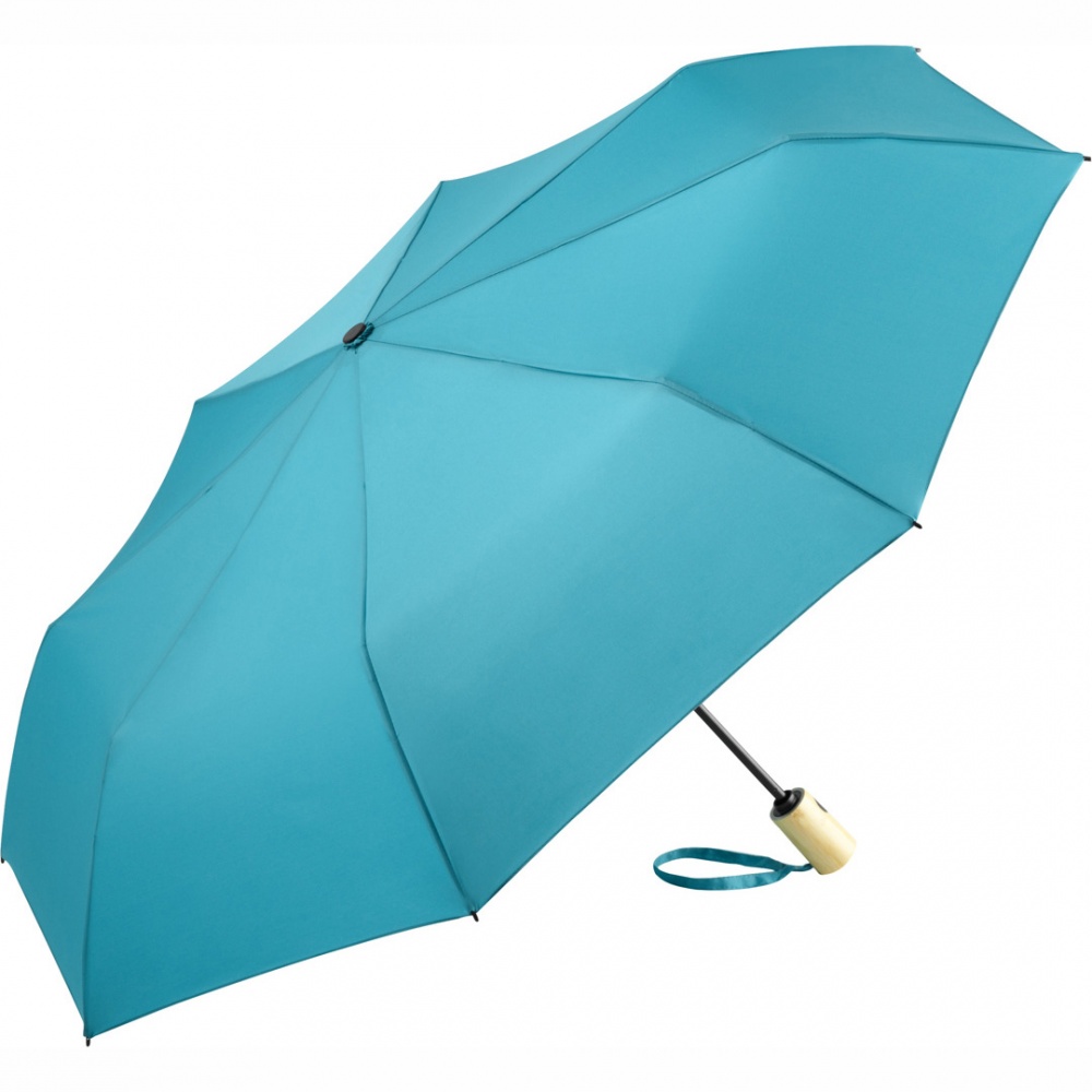 Logo trade promotional giveaways image of: AOC mini umbrella ÖkoBrella 5429, Light Blue