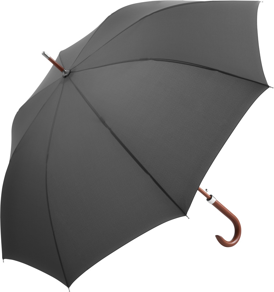Logotrade promotional merchandise image of: AC woodshaft golf umbrella FARE®-Collection, Grey