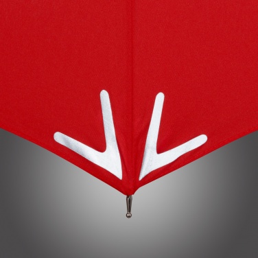 Logo trade advertising products image of: AC regular umbrella Safebrella® LED, Red