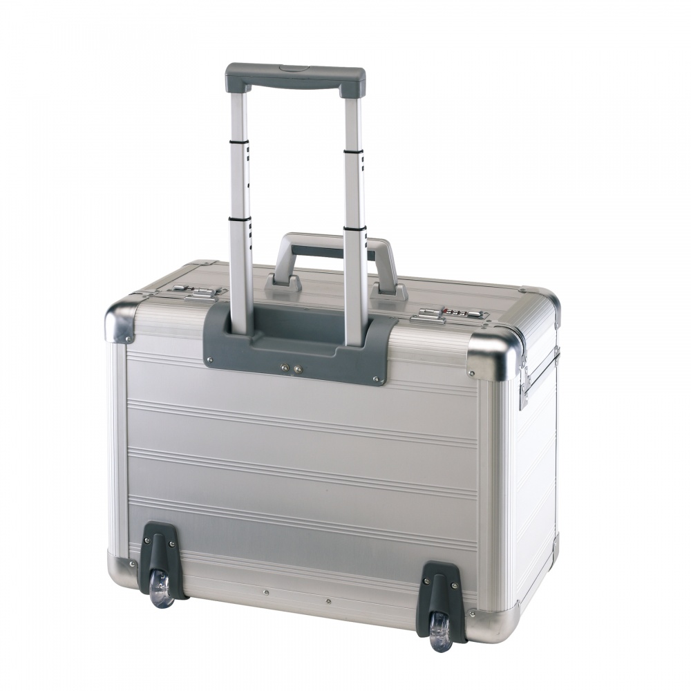 Logo trade promotional products image of: Aluminium trolley Office, silver
