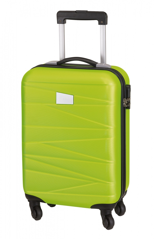 Logo trade promotional items image of: Trolley-Boardcase Padua, light green