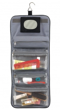 Logotrade promotional gift image of: Cosmetic bag, Star, black/grey