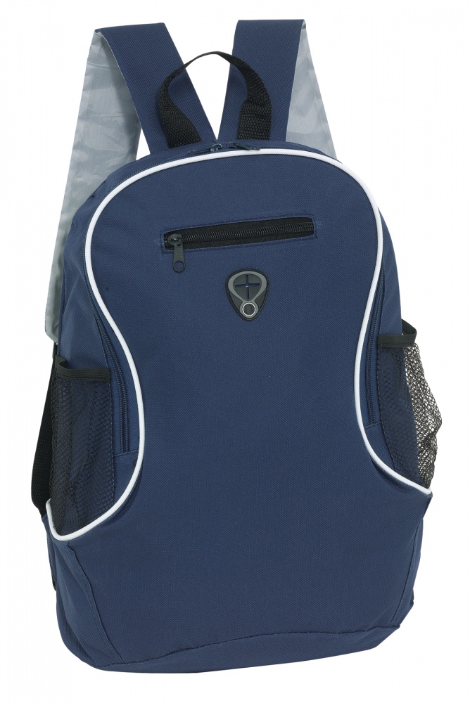 Logo trade promotional products image of: Backpack Tec, navy