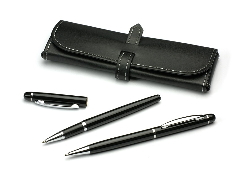 Logo trade promotional gifts picture of: Writing set Montana, back