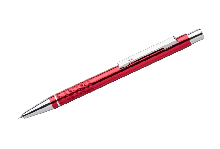 Logo trade promotional products image of: Ballpoint pen Bonito, red