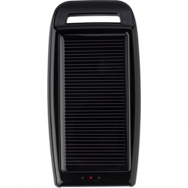 Logotrade promotional merchandise image of: Solar charger, Black