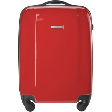 Logo trade promotional giveaways image of: Trolley bag, red