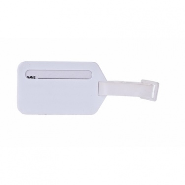 Logo trade promotional giveaway photo of: Luggage tag, White
