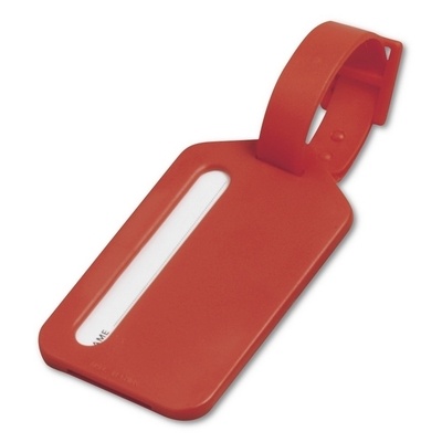 Logotrade promotional products photo of: Luggage tag, Red