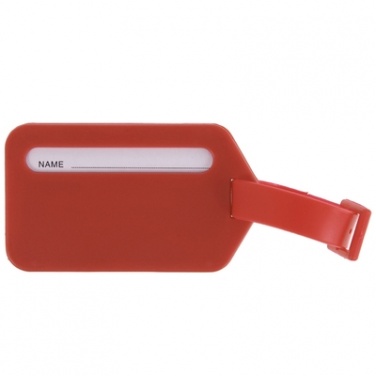 Logotrade promotional merchandise image of: Luggage tag, Red