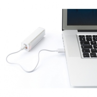 Logotrade corporate gift picture of: Power bank 2200 mAh, White