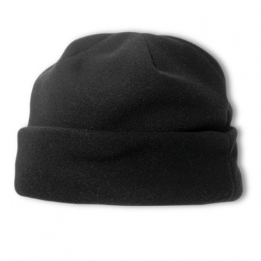 Logo trade advertising products image of: Fleece hat, black