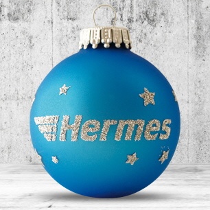 Logo trade advertising product photo of: Christmas ball with 1 color logo, 8 cm