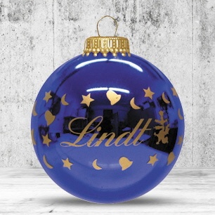 Logo trade promotional merchandise picture of: Christmas ball with 1 color logo, 8 cm