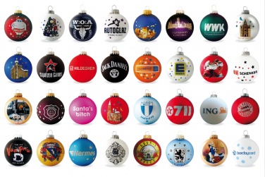 Logotrade promotional giveaway picture of: Christmas ball with 4-5 color logo 7 cm