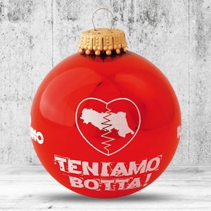 Logo trade promotional product photo of: Christmas ball with 4-5 color logo 8 cm