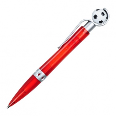 Logo trade corporate gifts picture of: Kick ballpen for Fans, red
