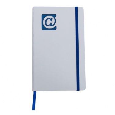 Logo trade corporate gifts image of: Plain notepad, @ 130x210/80p, blue/white