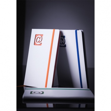 Logo trade promotional merchandise picture of: Plain notepad, @ 130x210/80p, blue/white