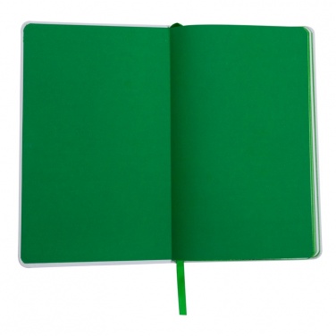 Logotrade promotional merchandise image of: Plain notepad, @ 130x210/80p, green/white