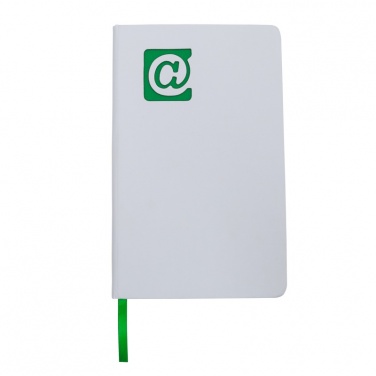 Logotrade promotional product picture of: Plain notepad, @ 130x210/80p, green/white