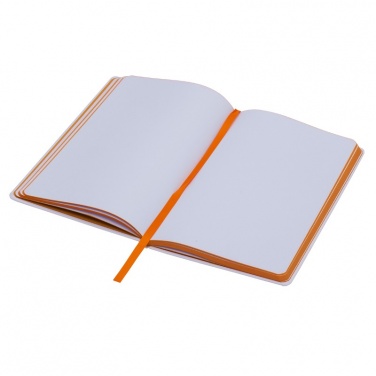Logo trade promotional giveaways picture of: Plain notepad, @ 130x210/80p, orange/white